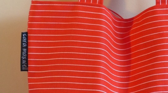 red pinstripe feature